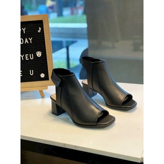  GIÀY SANDAL BỐT HỞ MŨI HỞ GÓT CAO 5CM DA MỀM C167 