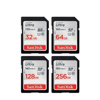 Thẻ nhớ Máy Ảnh SDXC SanDisk Ultra 32GB / 64GB / 128GB 800x 140MB/s (Xám)