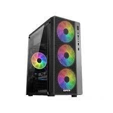 Vỏ case máy tính gipco 5986 ly có 3 fan led đi kèm phía trước