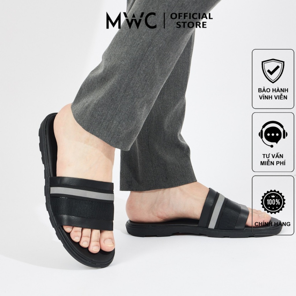 Dép MWC 7636 - Dép Nam Quai Ngang Phong Cách Trẻ Trung Hiện Đại Cực Đẹp, Dép Nam Kiểu Dáng Đẹp, Đi Êm Chân, Mẫu Mới