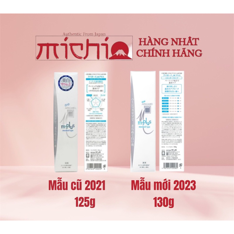 KEM ĐÁNH RĂNG TRẮNG RĂNG APAGARD M-PLUS NHẬT BẢN LOẠI TIÊU CHUẨN DÀNH CHO NGƯỜI MỚI BẮT ĐẦU