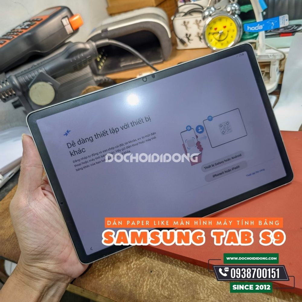 Miếng Dán Paper Like Nhám Mờ Zacase Máy Tính Bảng Samsung Galaxy Tab S9 / S9 Plus / S9 Ultra / S9 Fe / S9 Fe Plus Chống