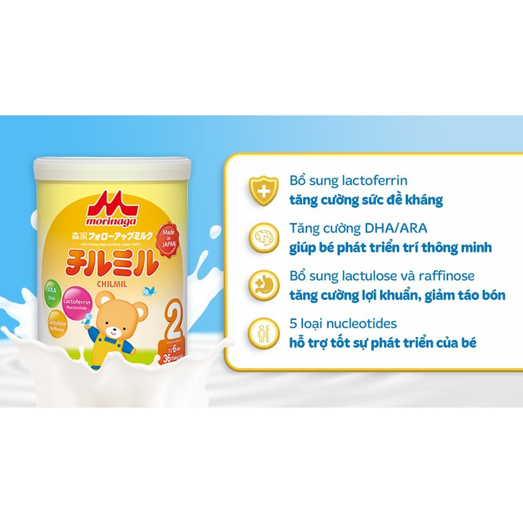Sữa bột morinaga số 2 320g/850g - tách đai