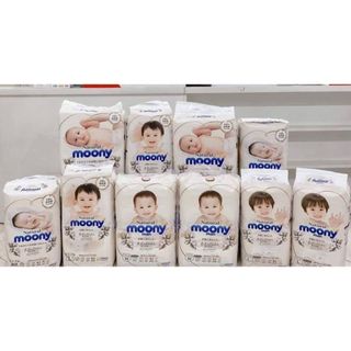 Bỉm Moony trắng - Nhật đủ size cho bé