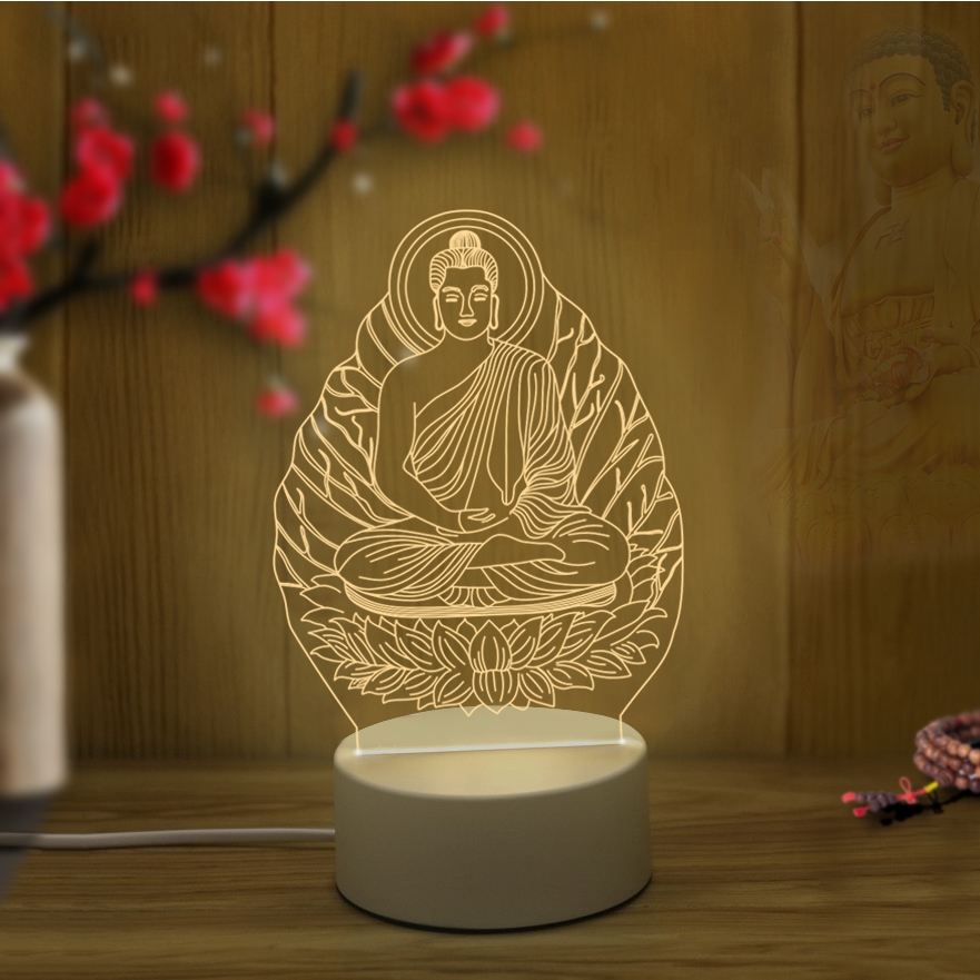 Đèn led hình Phật Thích Ca Mâu Ni