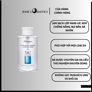 Nước tẩy trang JM solution H9 Hyaluronic Ampoule Cleansing Water Aqua Size 850ml và 500ml