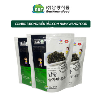  Rong biển Ăn Liền NKF Combo 3 Gói Loại Vụn Vị Truyền Thống  Túi Zíp 40g Hàn quốc 