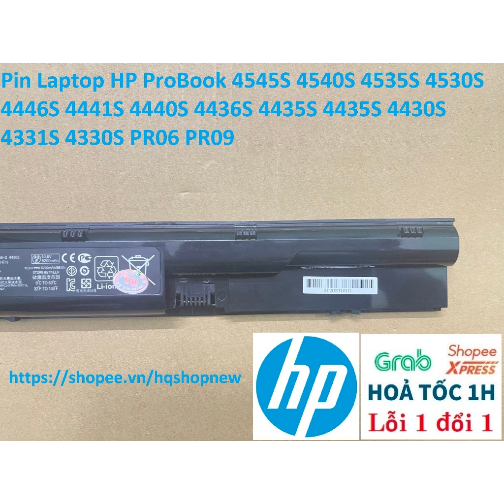 ⚡ Pin Laptop HP ProBook 4545S 4540S 4535S 4530S 4446S 4441S 4440S 4436S 4435S 4435S 4430S 4331S 4330S PR06 PR09