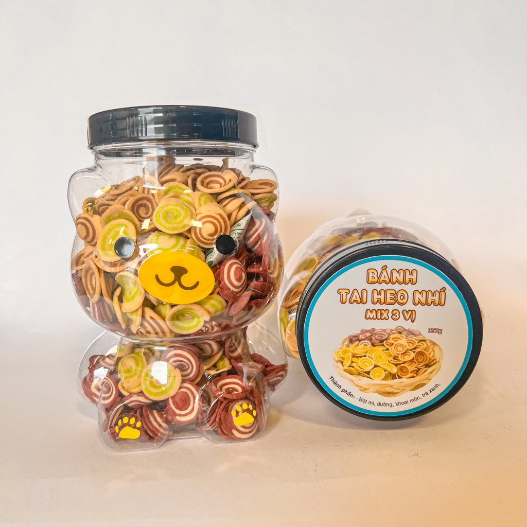 Bánh tai heo nhí mix 3 vị hộp 350g