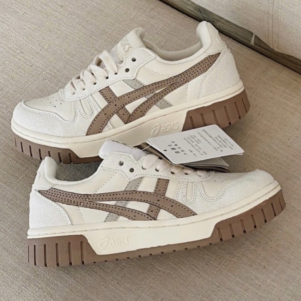 Giày Sneaker Asics Nam Nữ Nâu, Asics Nâu Bản Cao Cấp Full Box - Choco.sneakers