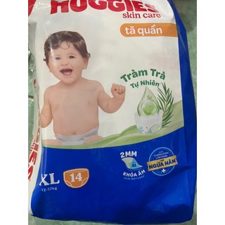 Tã quần Huggies Dry XL14 hương tràm trà ( từ 12-17kg) - HSD luôn mới