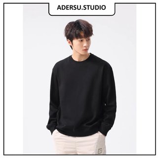 Áo nỉ bông sweater trơn adesu.studio , áo sweater nam nữ nỉ bông cotton