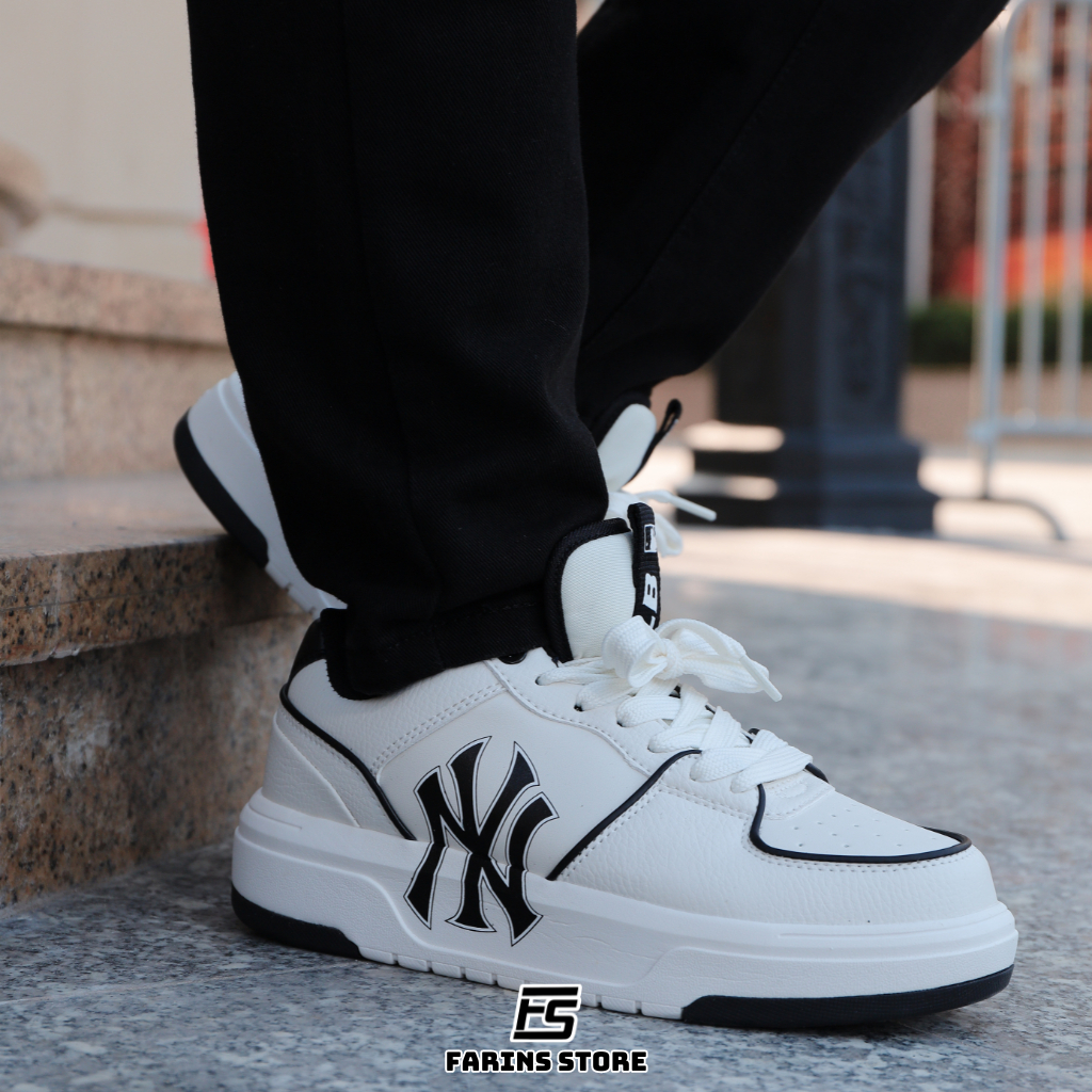 Giày MLB Chunky Liner White Black Chính Hãng Cho Nam Nữ, MLB Chunky Liner Real Fullbox Farins Store