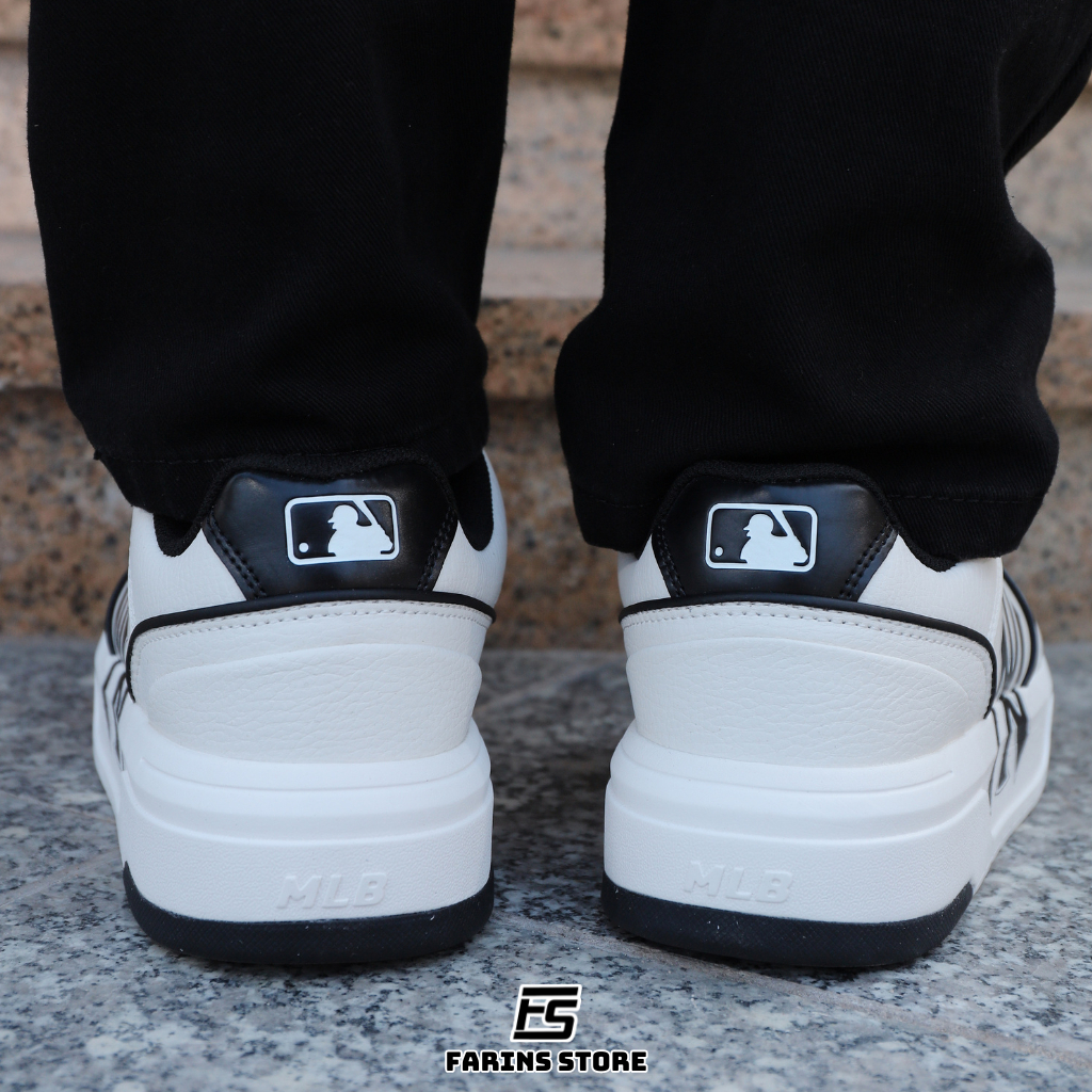 Giày MLB Chunky Liner White Black Chính Hãng Cho Nam Nữ, MLB Chunky Liner Real Fullbox Farins Store