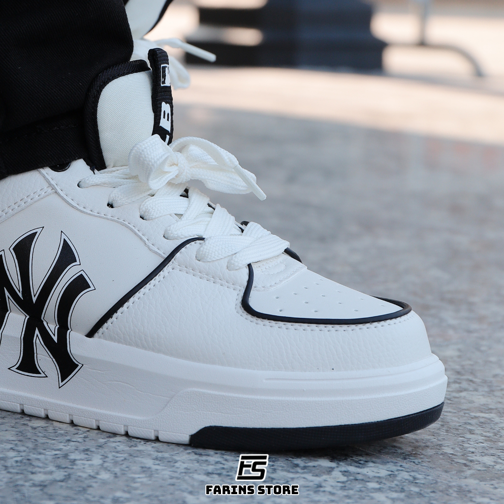 Giày MLB Chunky Liner White Black Chính Hãng Cho Nam Nữ, MLB Chunky Liner Real Fullbox Farins Store