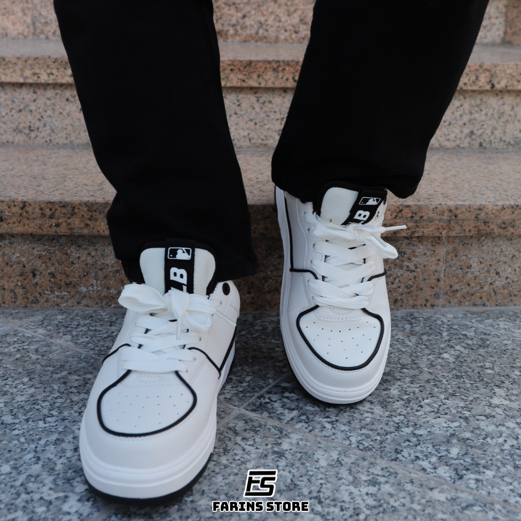 Giày MLB Chunky Liner White Black Chính Hãng Cho Nam Nữ, MLB Chunky Liner Real Fullbox Farins Store