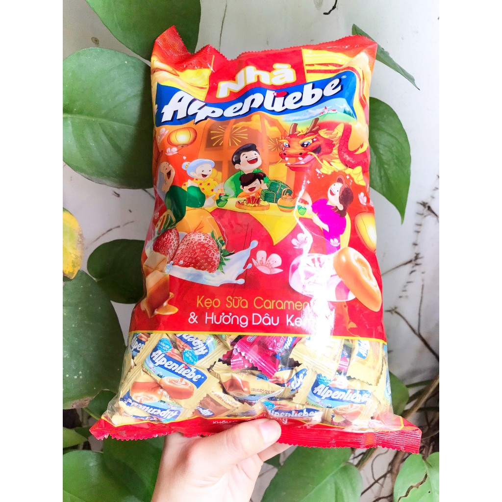 Kẹo Viên Sữa Caramen & Hương Dâu Kem Alpenliebe
