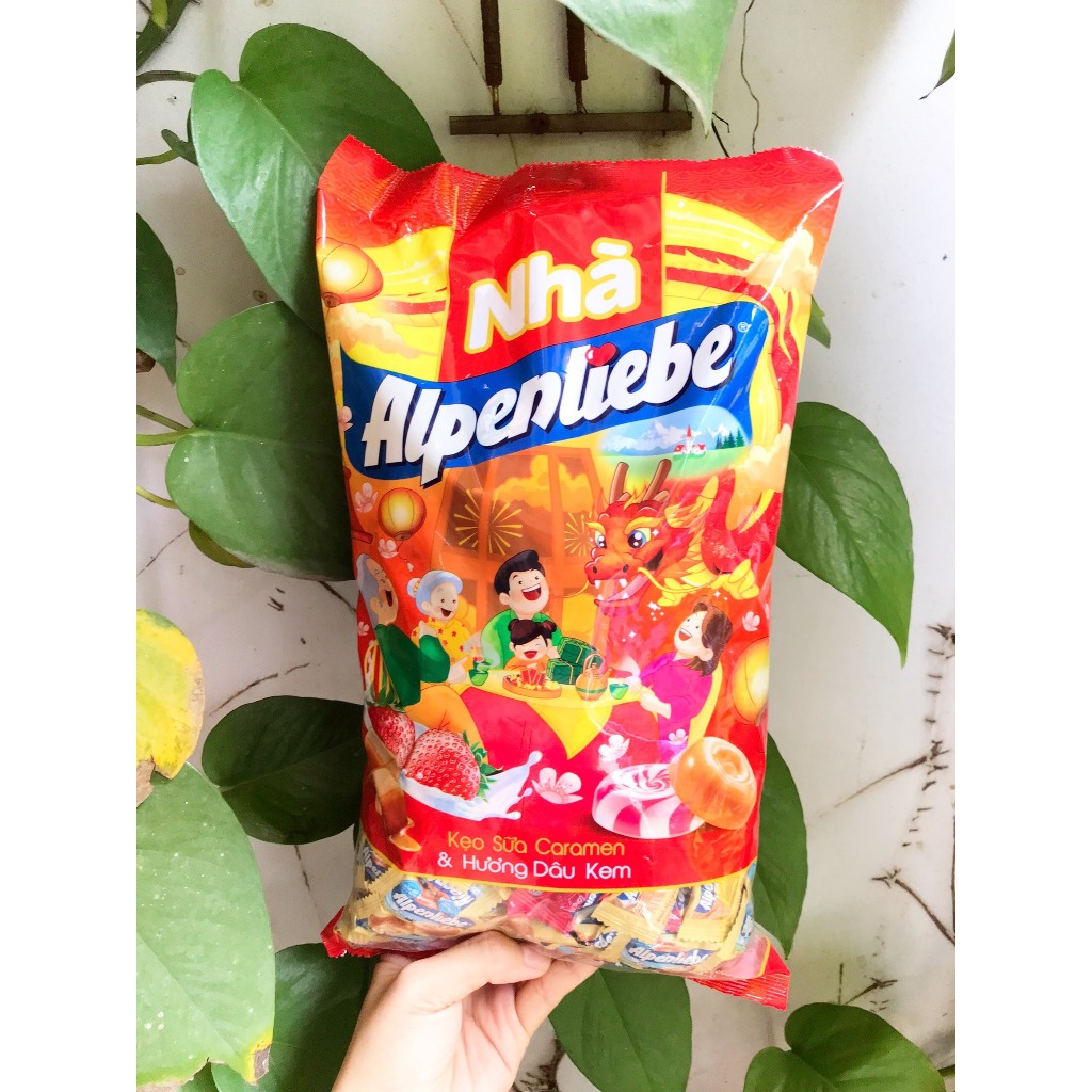 Kẹo Viên Sữa Caramen & Hương Dâu Kem Alpenliebe