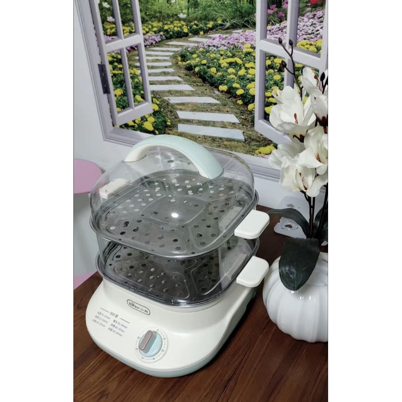 Nồi hấp 2 tầng Bear DZG-C60W9 dung tích 6L khay hấp inox cao cấp