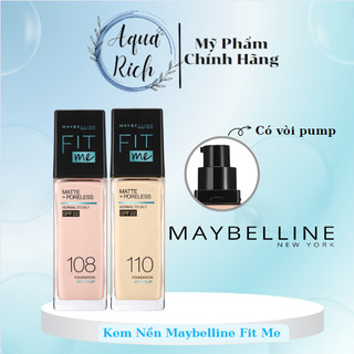 Kem Nền Kiềm Dầu Chống Nắng Maybelline Fit Me Dạng Vòi - Có Bill Chính Hãng