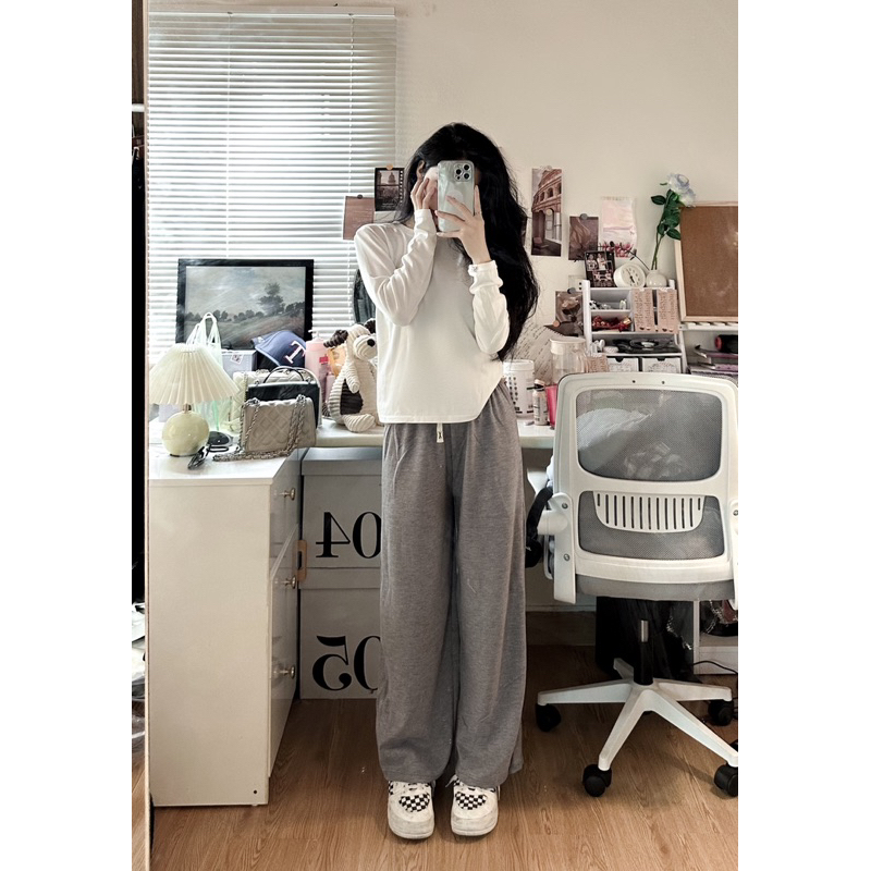 Áo trơn dáng vừa