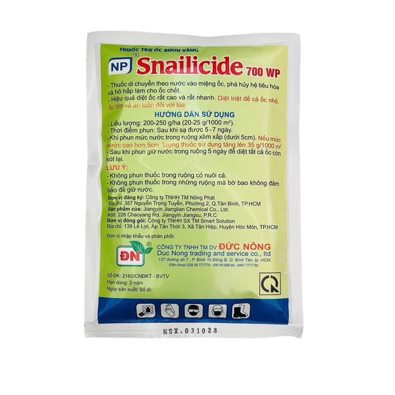 SNAILICIDE 700WP gói 100g