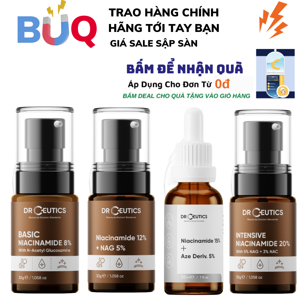 Serum Drceutics B3 Niacinamide Giảm Thâm, Sáng Da, Hỗ Trợ Kiềm Dầu 30ml