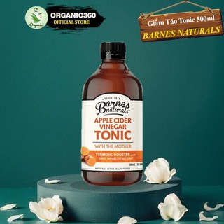 Giấm táo mật ong tonic hữu cơ có giấm cái barnes naturals organic apple cider vinegar 500ml