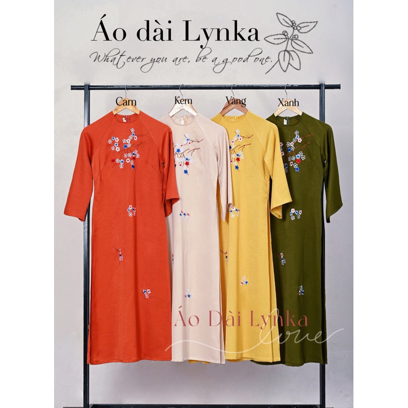 T08-Áo dài cách tân thêu hoa/aodailynka88
