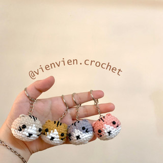 Móc khoá len MÈO MINI