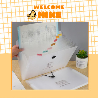 Túi đựng tài liệu 5 / 8 / 12 ngăn - file đựng tài liệu bìa kẹp nhiều ngăn khổ a4 - cặp đựng giấy tờ - mike store