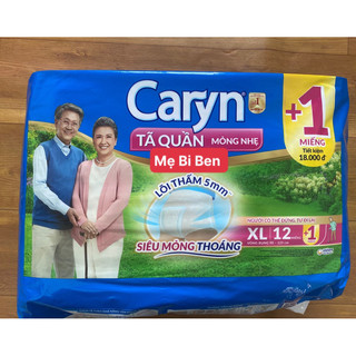 [SIZE XL] Tã Bỉm Quần Người Lớn Caryn Mỏng Nhẹ Chống Tràn Size XL6/XL12/XL24 Miếng