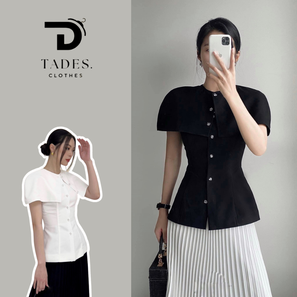 Áo Sơ Mi Nữ Công Sở Dáng Ôm Choàng Vai Sang Chảnh A226