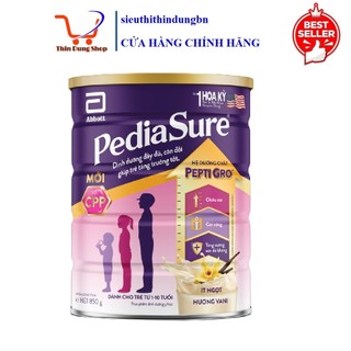 [CHÍNH HÃNG] Sữa Bột Abbott PediaSure Ít Ngọt Hương Vani - Hộp 850g