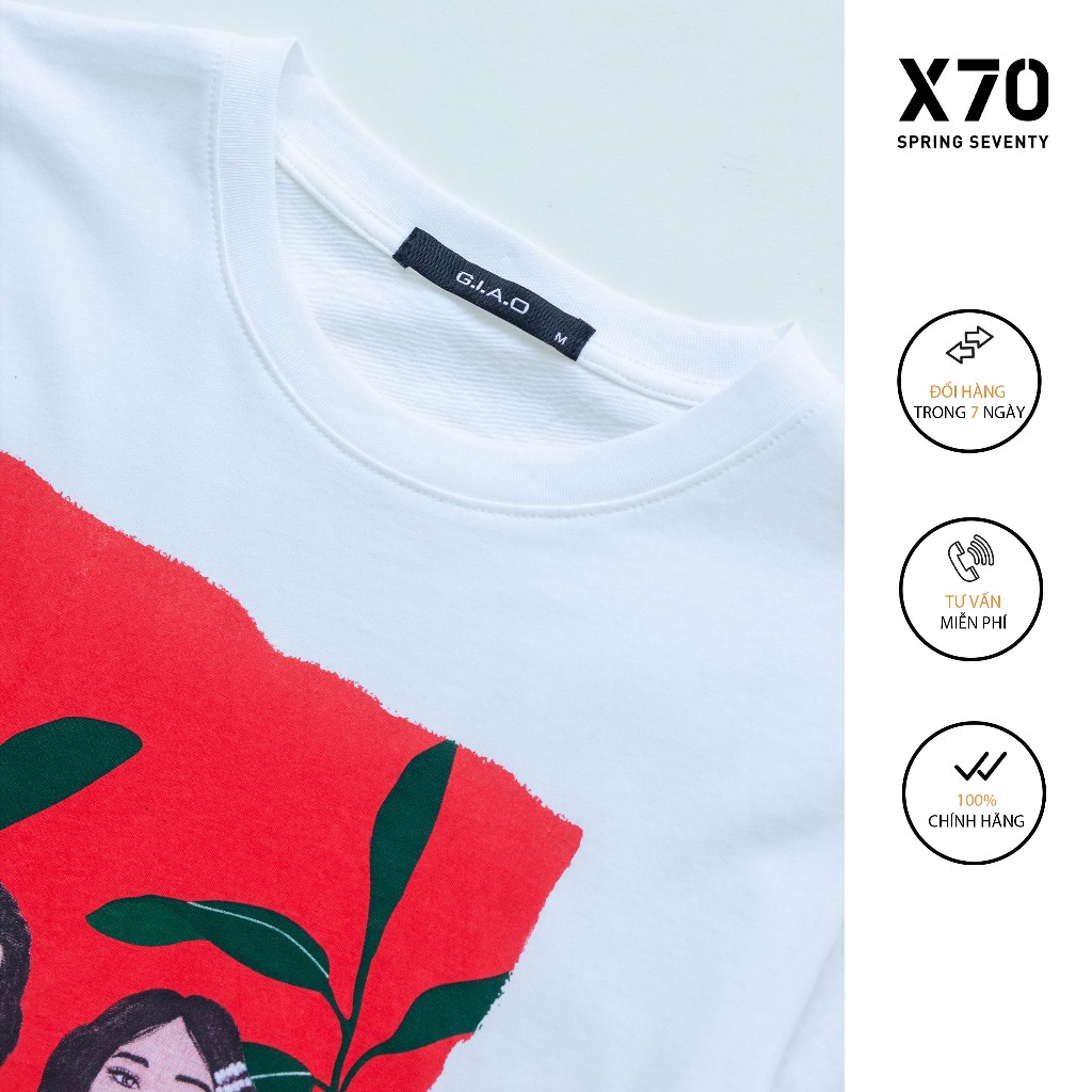 Áo Thun Cotton Nữ In Hình Trẻ Trung Thời Trang X70 - 00480093