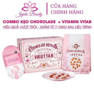 Socola Giảm Cân Đan Mạch Chokolade Vægttab, Chocolate Giảm Cân Hồng Giúp Giảm Mỡ Toàn Thân Nhanh Hiệu Quả Hộp 40 Viên