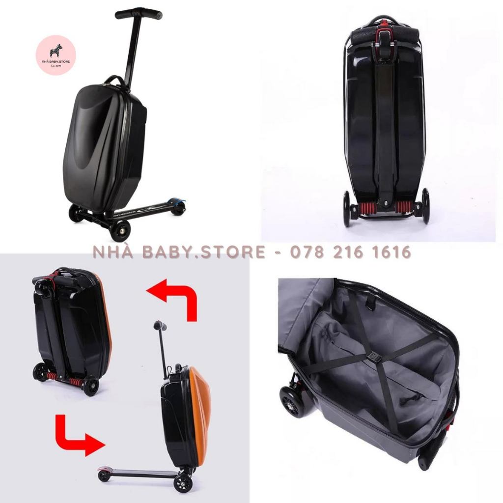 Vali Scooter xách tay XSD siêu phẩm thời thượng tải trọng lên đến120kg vali cho gia đình