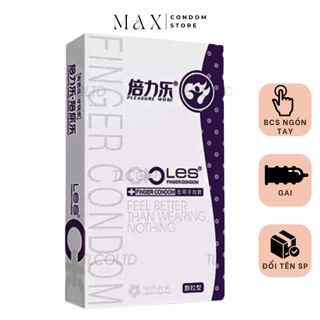 Bao cao su ngón tay LES DO tím bao cao su gai bcs ngón tay có gai 