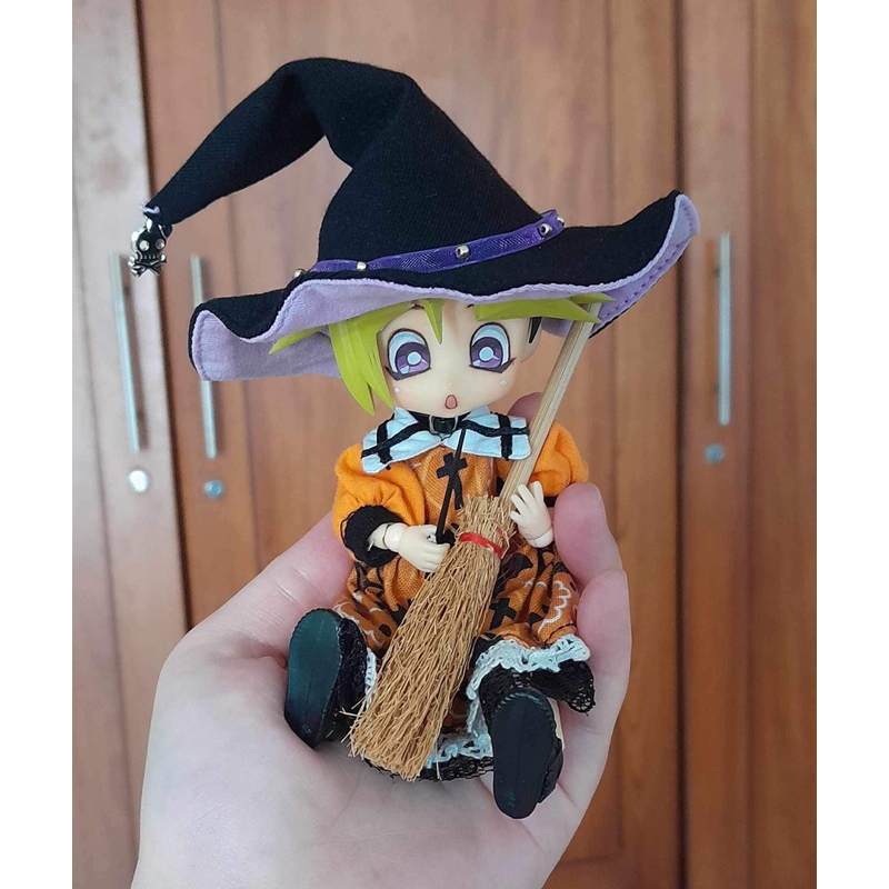 Set váy tím hallooween cho búp bê ob11, bjd 1/6