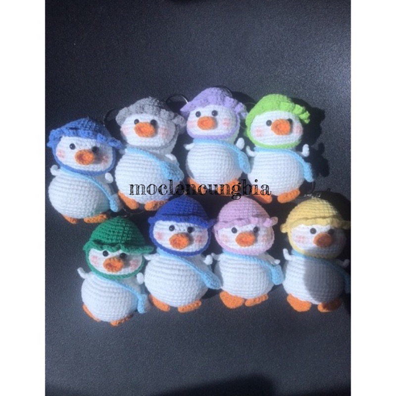 Móc khoá hanmade vịt con đi học đáng yêu 😍