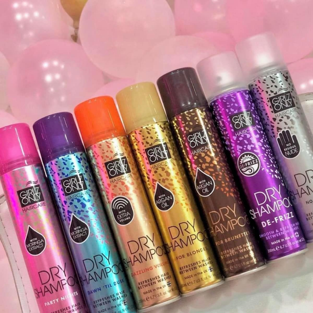 Bình xịt gội đầu khô GIRLZ ONLY Hair Care Dry Shampoo 200ml
