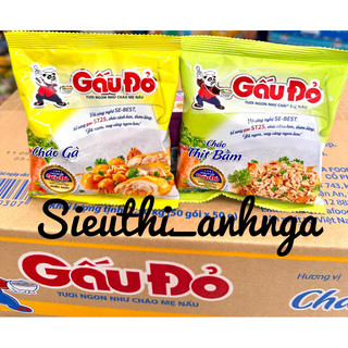 Combo 10 Gói Cháo Gấu Đỏ Ăn Liền Gói 50g x 10 gói