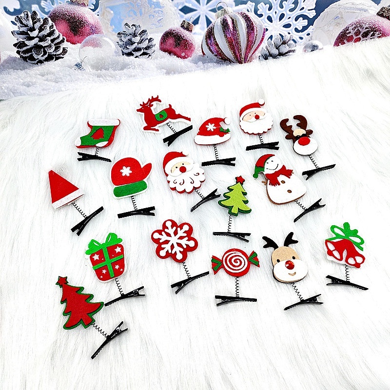 Bờm kẹp băng đô cài tóc Noel mừng Giáng Sinh siêu dễ thương cho bạn gái . Phong cách Hàn Quốc dạ hội