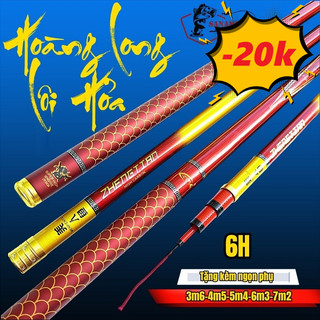 Cần Câu Tay Hoàng Long Độ Cứng 6H Tặng Kèm Ngọn Phụ CT27 - Sanami Fishing