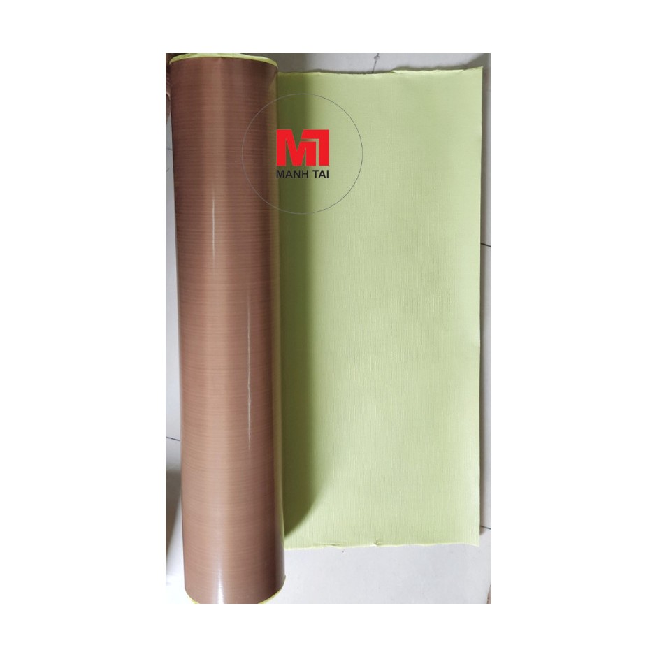 Vải cách nhiệt khổ 1mx1m dày 0.18mm (có keo), vải Teflon chống dính, vải ép nhiệt chống nhiễm màu dùng để ép áo