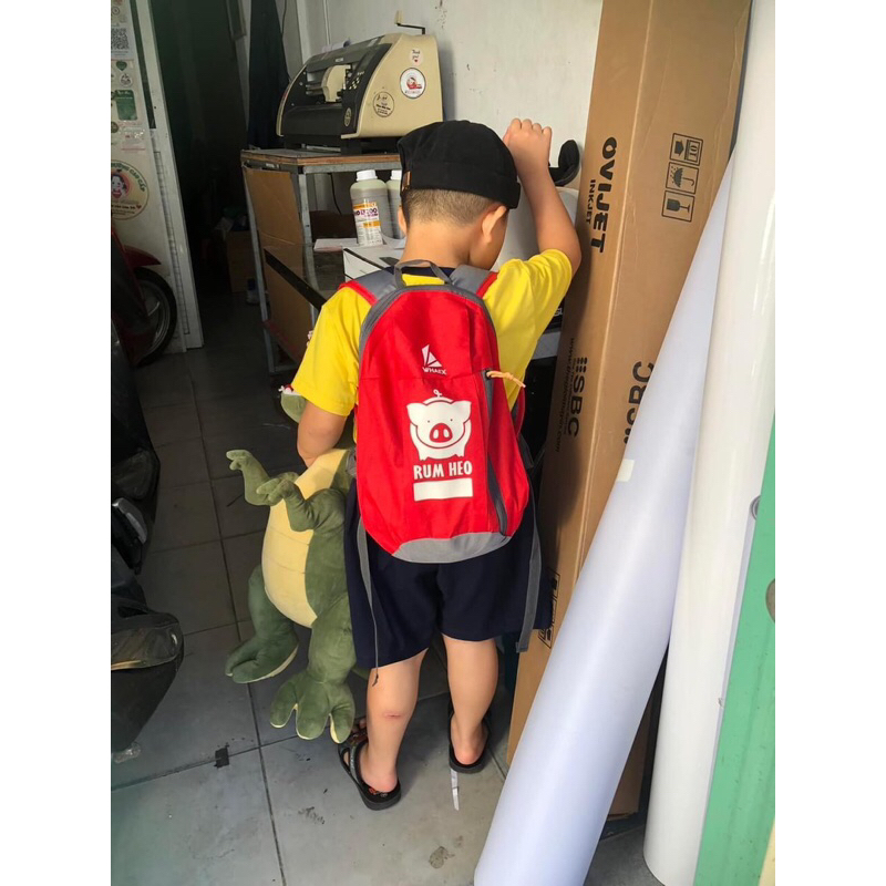 Balo mầm non in tên số theo yêu cầu