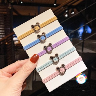 Dây cột tóc trái tim hình tai chuột mickey diamond ct24
