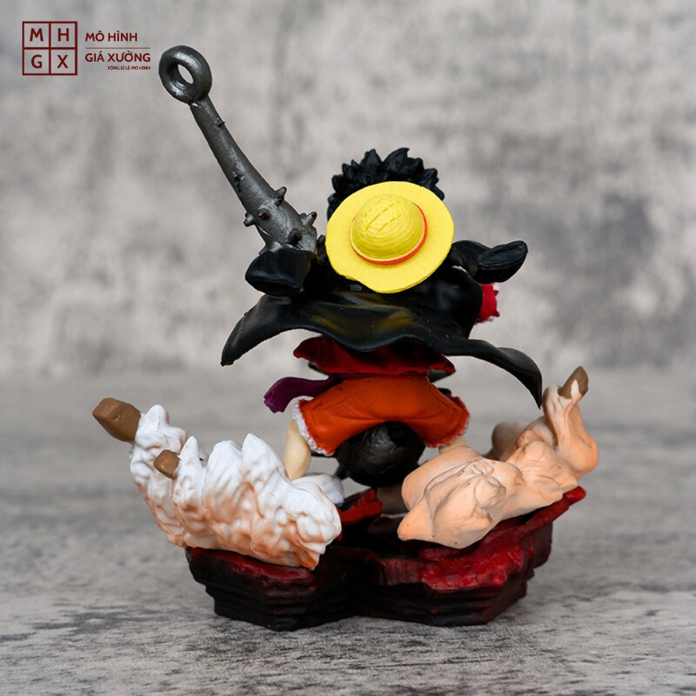 Mô Hình OnePiece Luffy, Zoro, Sanji G5 chibi - Cao 9 - 14cm - nặng 140gram - Figure OnePiece - Có Hộp Màu