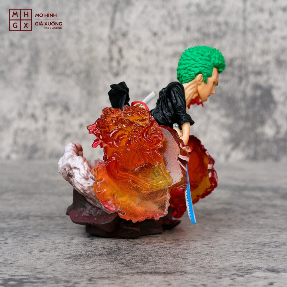 Mô Hình OnePiece Luffy, Zoro, Sanji G5 chibi - Cao 9 - 14cm - nặng 140gram - Figure OnePiece - Có Hộp Màu