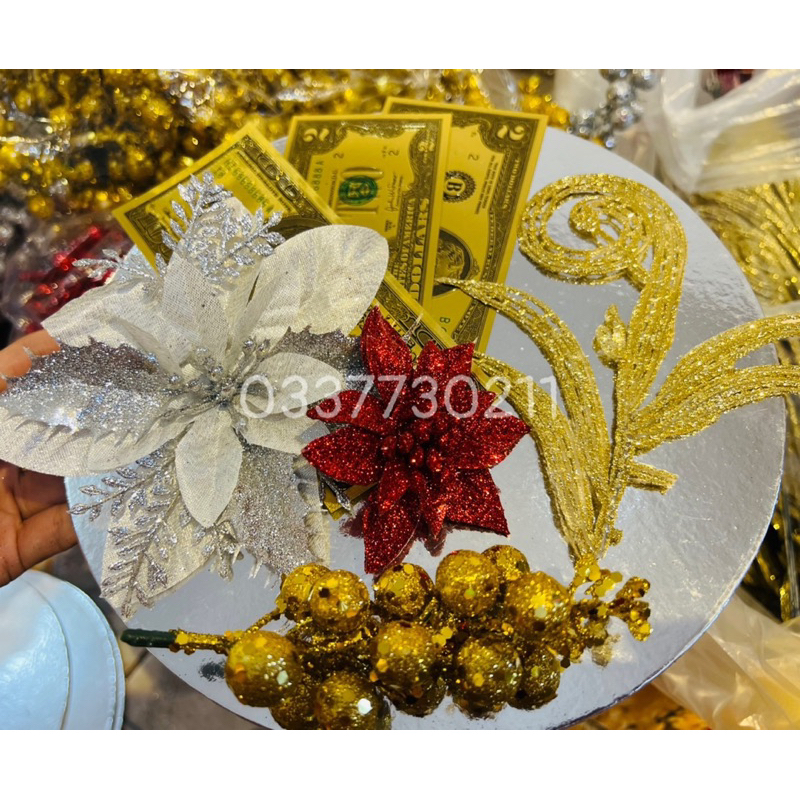 Set Phụ kiện VIP làm Cháp Oản, tháp bánh, tháp bia...  trang trí Tết